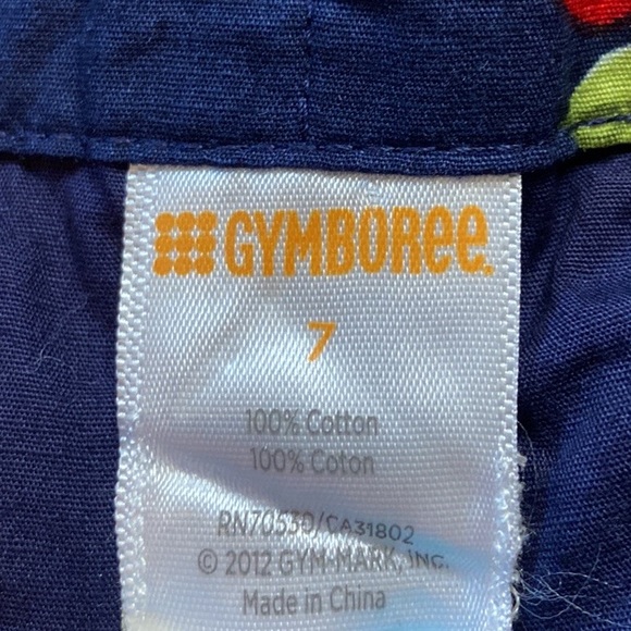 🌺 GYMBOREE Tiered Cherry Floral Print Skirt - Picture 7 of 8